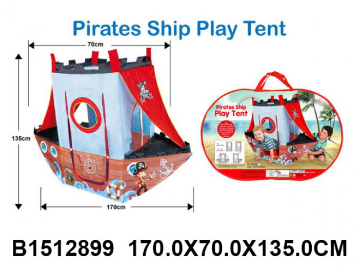 Игровой домик-палатка "Пиратский корабль", размер в собранном виде 170*70*135 см WITHOUT 1512899