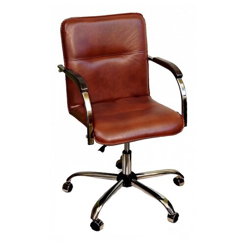 фото Компьютерное кресло креслов самба кв-10-120111 офисное, обивка: искусственная кожа, цвет: виски 0468