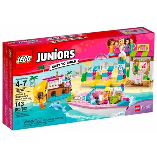 Конструктор LEGO Juniors 10747 Отпуск на пляже с Андреа и Стефани, 143 дет.