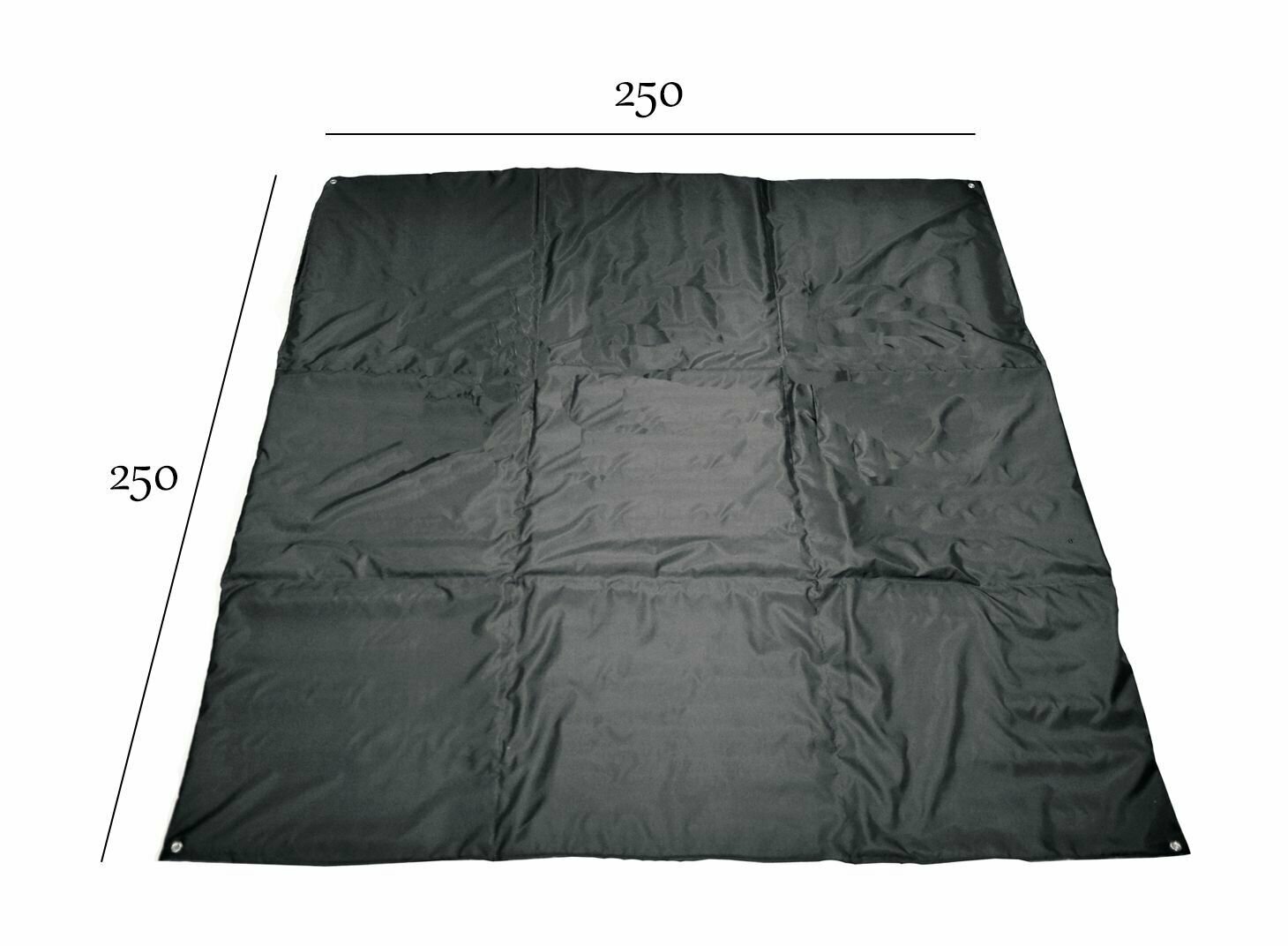 Пол Квадро, 250х250 см для палатки, без лунок, оксфорд 210, утепленный, универсальный, всесезонный