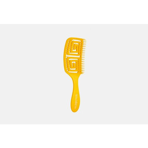 Расческа для сухих и влажных волос с ароматом манго Solomeya wet detangler brush rectangular mango