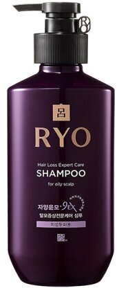 Ryo шампунь для волос Hair Loss Care против выпадения для жирной кожи головы, 400 мл