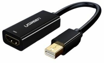 Конвертер UGREEN MD112 10461_ Mini DP/HDMI, 1080p, black