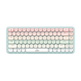 Клавиатура механическая UGREEN KU101 (15227) FUN + Mechanical Keyboard USB-C & Bluetooth мятная/розовая