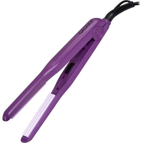 Щипцы GALAXY LINE GL4500, фиолетовый мини щипцы утюжок гофре для прикорневого объема волос promozer mz 7052 керамическое покрытие полотен максимальная температура 170 с зеленые