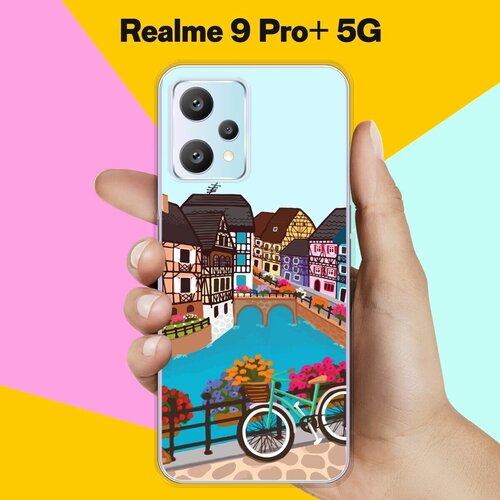 Силиконовый чехол на realme 9 Pro+ 5G Велосипед / для Реалми 9 Про Плюс силиконовый чехол парочка бобров на realme 9 pro plus реалми 9 про плюс