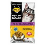 Корм для кошек Васька Сухой корм Мясное ассорти (10 кг) - изображение