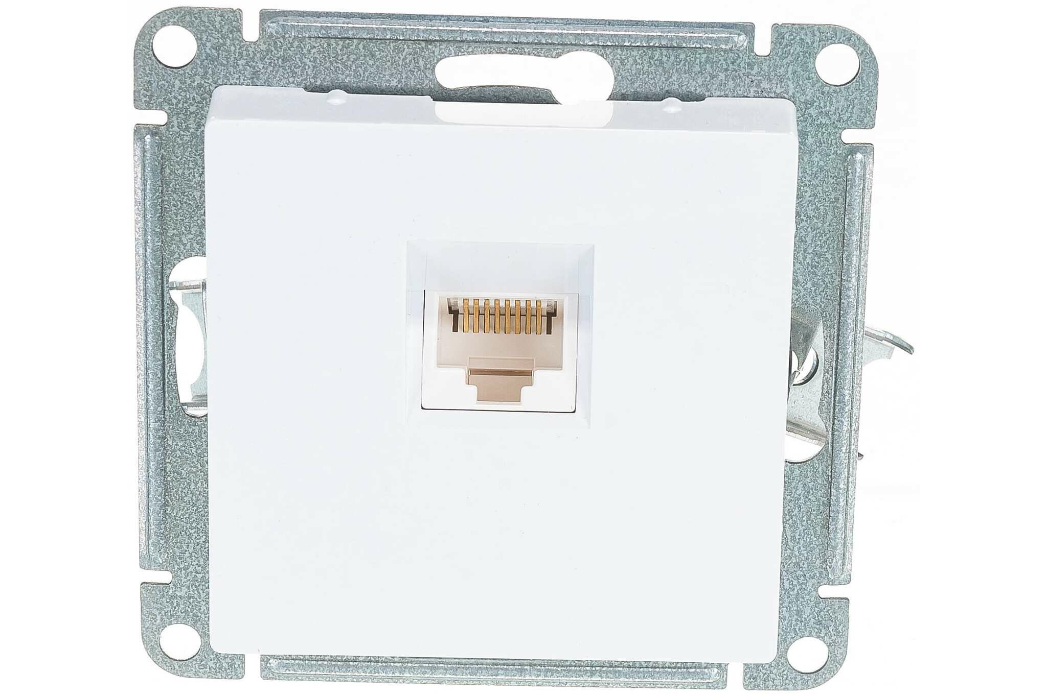 Розетка компьютерная RJ45, кат.5Е, механизм (белый) Atlas Design Systeme Electric, ATN000183