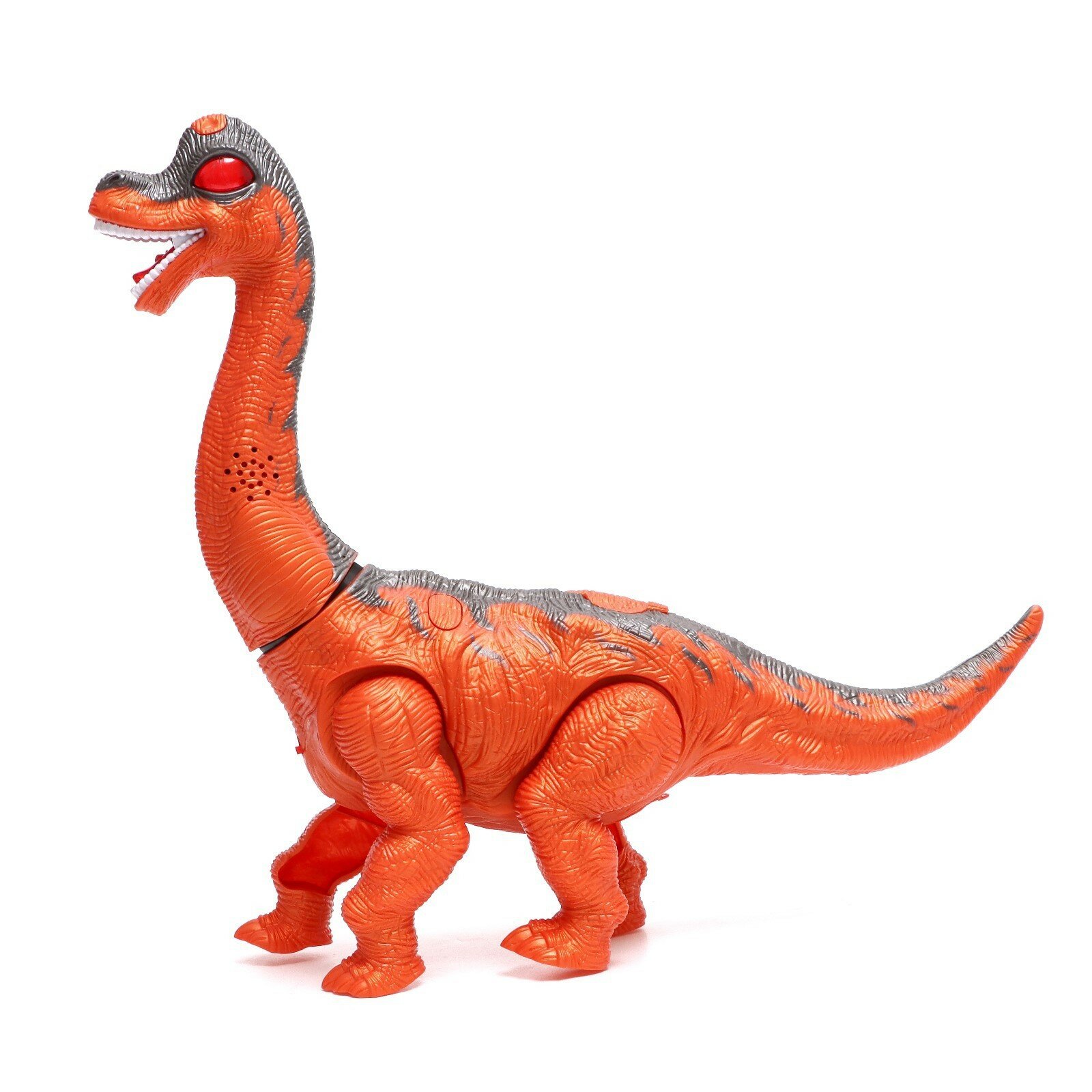 Динозавр «Диплодок», эффект дыма, откладывает яйца, с проектором, цвет оранжевый