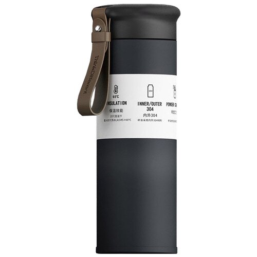 Термос BURRG 450 мл, черный, нержавеющая сталь, BG-AKS071, термокружка