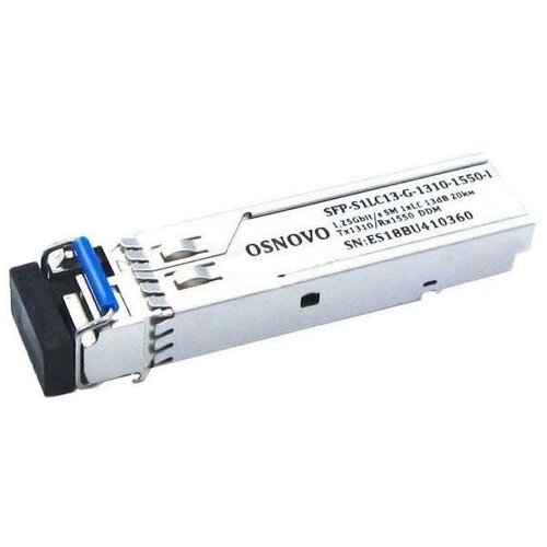 OSNOVO SFP-S1LC13-G-1550-1310-I промышленный SFP модуль трансивер osnovo sfp s1sc13 g 1550 1310 i