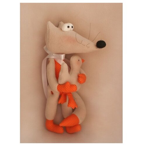 фото Набор для изготовления текстильной игрушки "fox story", 31 см, арт. fx001 ваниль