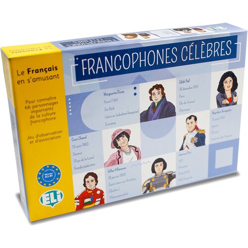 FRANCOPHONES CELEBRES (A2-B1) / Обучающая игра на французском языке 