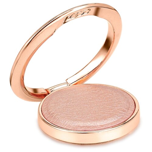 фото Кольцо держатель для телефона / кожа / 36 мм / светло-розовый luxcase