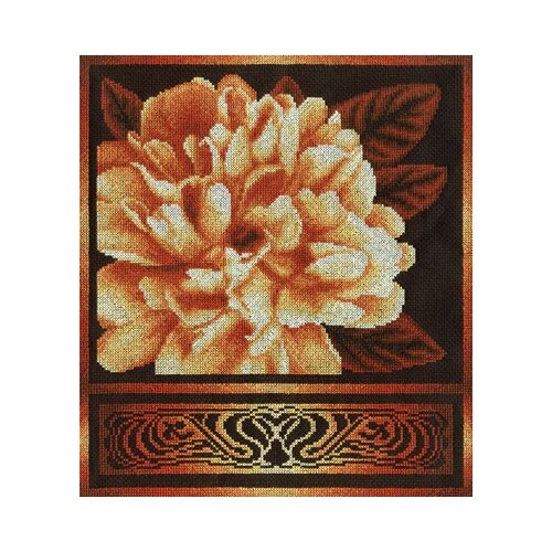 Набор для вышивания Panna Золотистый пион, арт. Ц-1020, 30х34 см