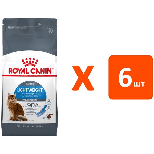 royal canin dental care для взрослых кошек от заболеваний зубов и десен 1 5 кг х 6 шт ROYAL CANIN LIGHT WEIGHT CARE диетический для взрослых кошек (1,5 кг х 6 шт)