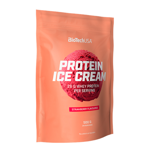 Шоколад BioTechUSA Protein Ice cream, 500 г, клубника прямая поставка 1000 шт компл рукоделие палочка для мороженого хорошей формы креативное рукоделие деревянные палочки для мороженого инс