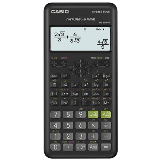 Калькулятор инженерный CASIO FX-82ESPLUSBKSBEHD (162х80 мм) 252 функции батарея сертифицирован для ЕГЭ