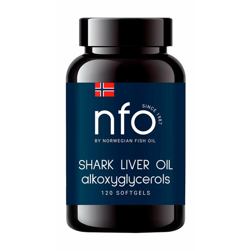 NORWEGIAN FISH OIL БАД Омега-3 Жир печени акулы, № 120, 130 г