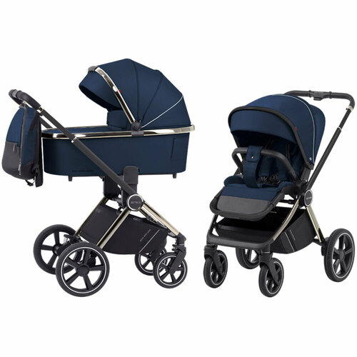 Коляска 2 в 1 Carrello Ultimo CRL-6511 Arctic Blue CHROME
