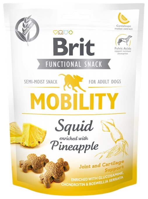 Лакомство для собак Brit Care Mobility Squid