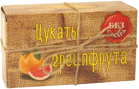 Цукаты Грейпфрута (без сахара) Мармелэнд, 200г