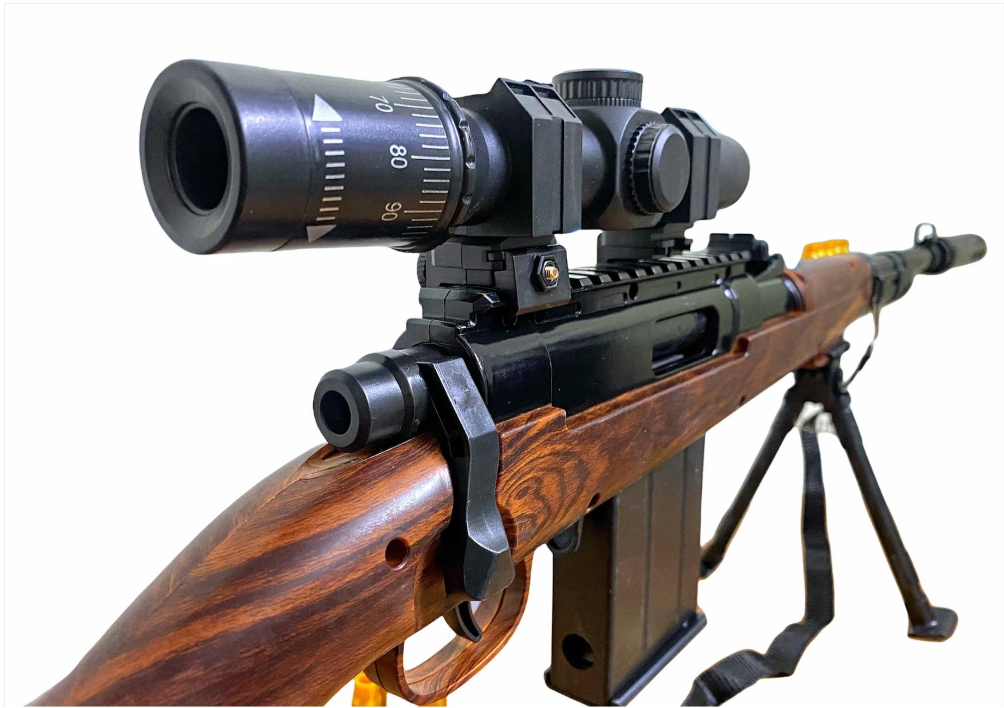 Детская снайперская винтовка Маузер KAR-98К 110 см с вылетом гильз (два вида пулек, оптический прицел, гильзы, очки)