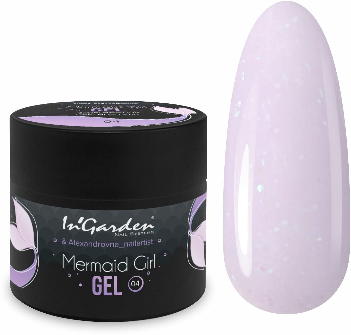 Скульптурный цветной гель Mermaid girl № 004, 12г