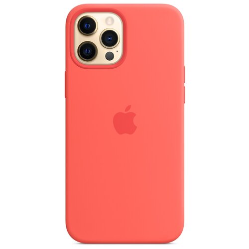 фото Чехол-накладка apple magsafe силиконовый для iphone 12 pro max розовый цитрус