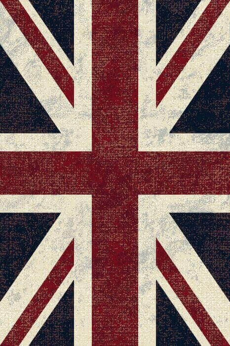 Ковер из вискозы и хлопка Royal Palace 14793 6010 Британский Флаг 0.67 x 1.05 м.
