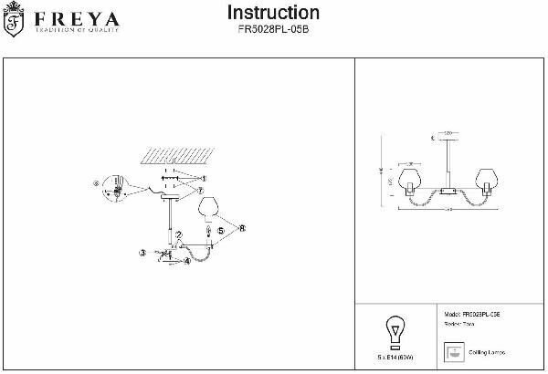 Потолочный светильник Freya FR5028PL-08B - фото №8