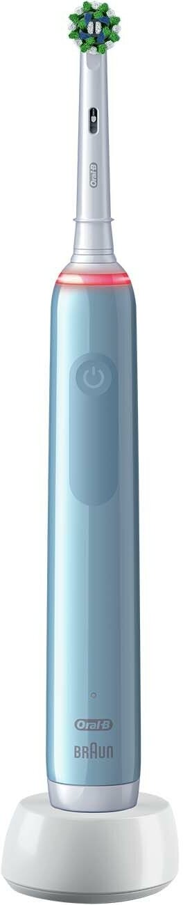 фото Электрическая зубная щетка Braun Oral-B Pro 3/D505.513.3 Cross Action Light Blue