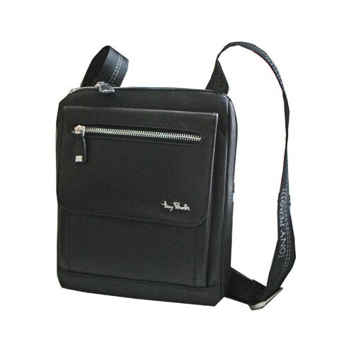 фото Сумка tony perotti contatto, мужская, натуральная кожа, чёрный, 563138/1