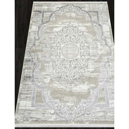 Ковер Q018A - GREY FDY CREAM SHRINK - Прямоугольник - коллекция ALFANI 300x500 16100₽