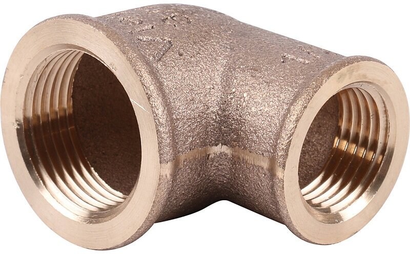 Угол резьбовой 90° (ВР) 3/4" x 1/2" бронза VIEGA (320669)