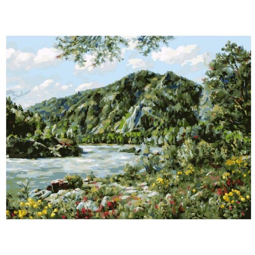 фото Набор для рисования по номерам "алтай", 30x40 см белоснежка