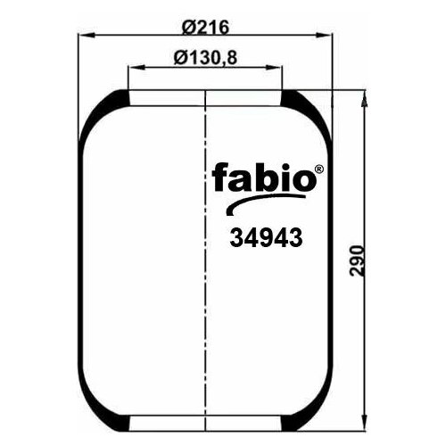 Пневмоподушка для автомобиля IVECO FABIO (943) гофра