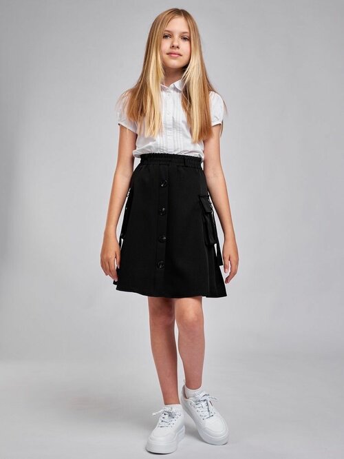 Школьная юбка Baziator, размер 38, черный