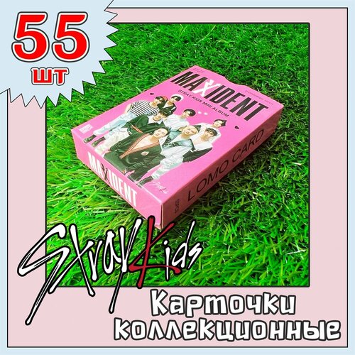 Карточки Stray Kids 55 шт. коллекционные (K-POP) MAXIDENT наклейка stray kids lee know для карты банковской