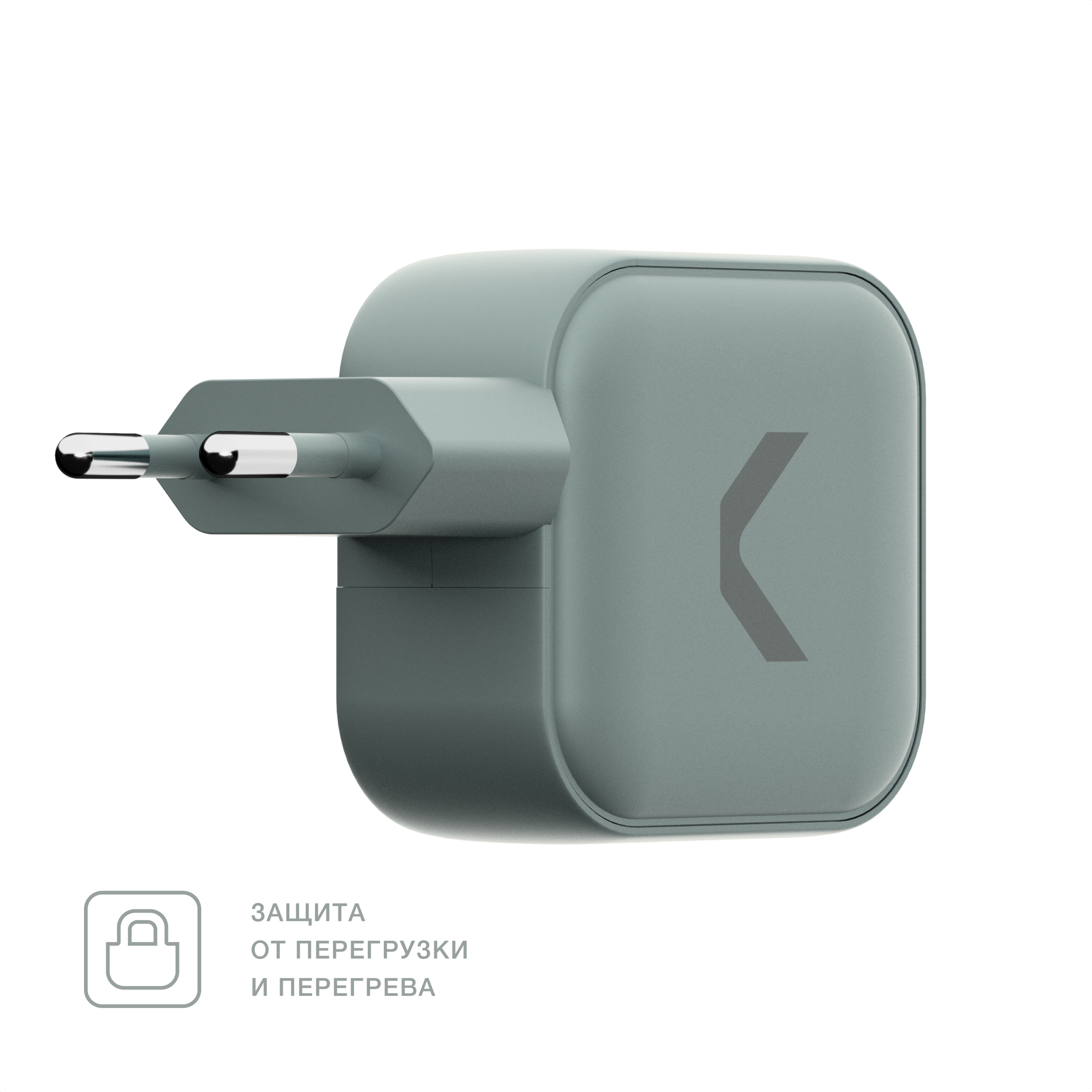 Быстрое зарядное устройство COMMO 65W Multi Charger Dual USB-C + USB-A, GaN — фото 1