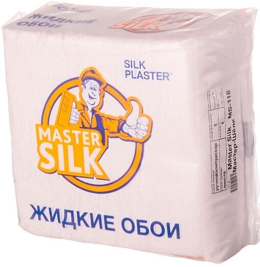 Жидкие обои Silk Plaster Master silk MS-118 - фотография № 5