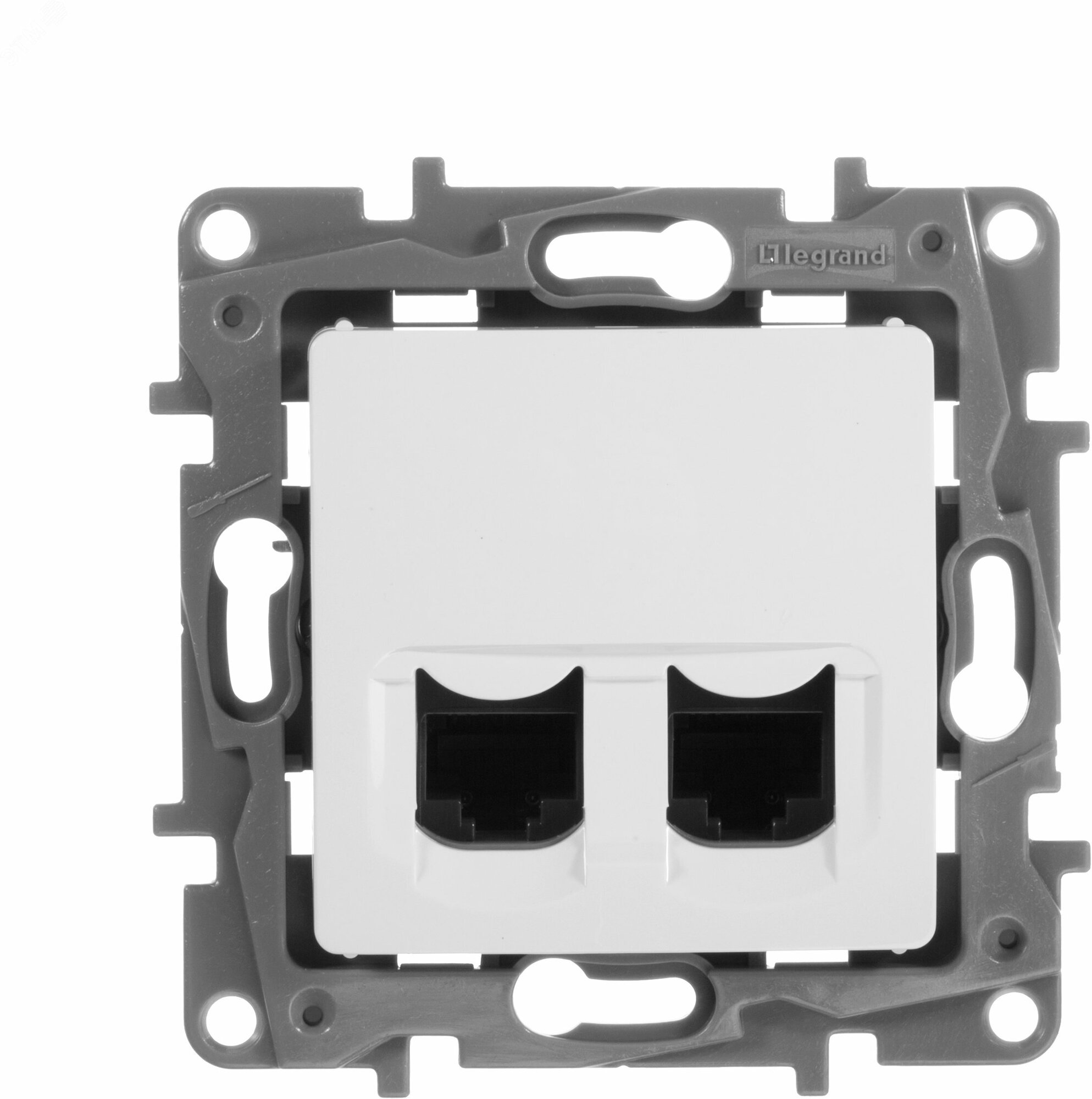 ETIKA Двойная розетка RJ 45 категория 5е UTP (672255/оригинал)