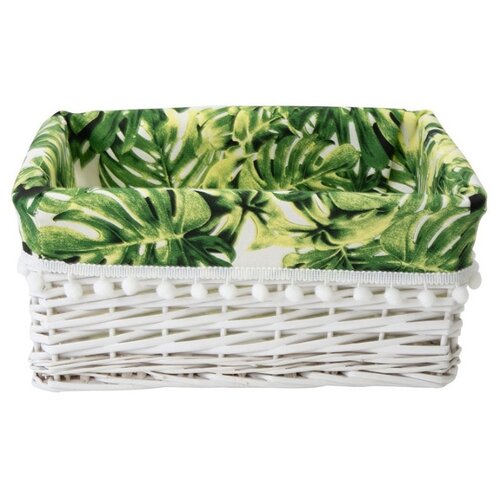 фото Natural house корзина tropics 34х25х15 см белый