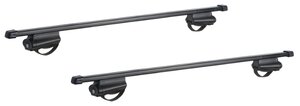 Багажник на крышу LUX бэлт прямоугольные дуги 1,2м на Мицубиси Паджеро Спорт 2 с рейлингами 2009-2016, арт:215501