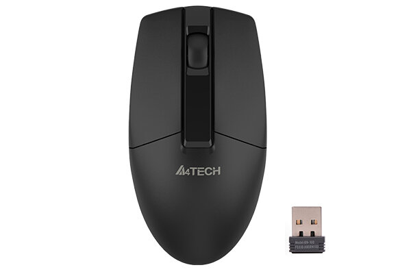 Мышь беспроводная A4Tech G3-330NS, 1200 dpi, USB, черный (G3-330NS)