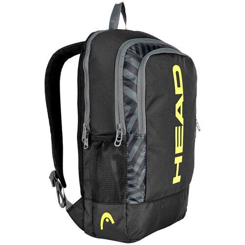 Рюкзак HEAD Base Backpack 17L, Black/Yellow комплект из трёх рюкзаков рюкзак черный celebrity универсальный количество лямок 2
