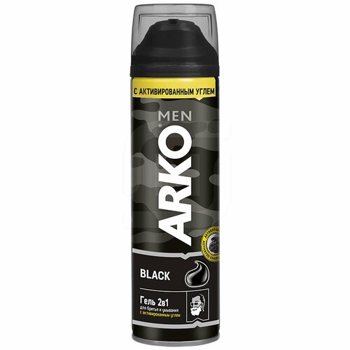 гель для душа мужской arko men 2в1 black Гель для бритья Arko Men Black 2в1