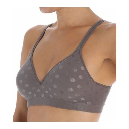 Мягкий бескаркасный бюстгальтер в горох на тонком поролоне 2154₽