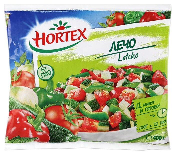 HORTEX Овощная смесь Лечо быстрозамороженная 400 г