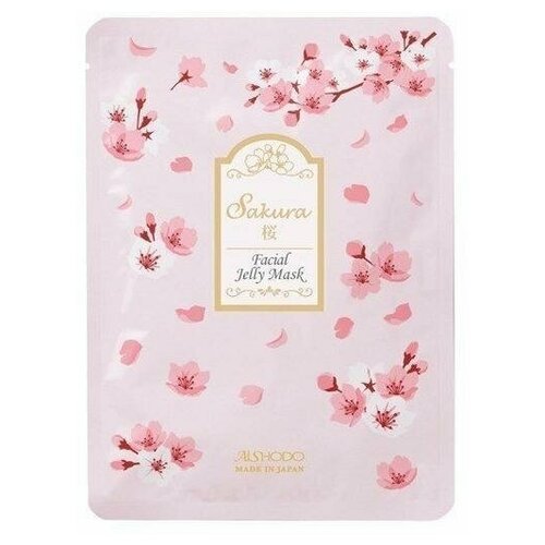 Aishodo Набор масок для лица с экстрактом трех сортов сакуры и коллагеном Sakura Facial Jelly Mask 10 шт